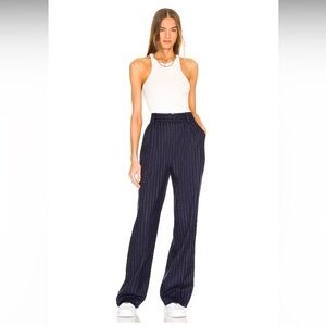 New House of Harlow 1960 Navy Pinstripe Pants